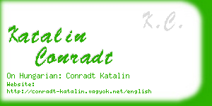 katalin conradt business card